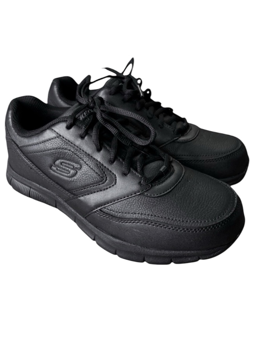 Skechers Nampa Wyola Black Slip Resistant Work Sneaker Worn Only Once